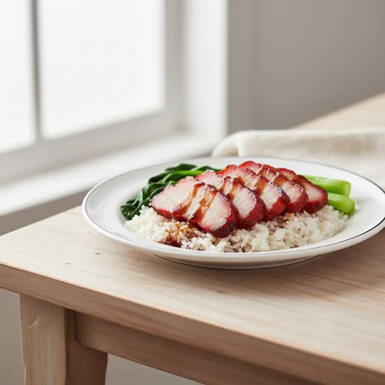 BBQ Pork with Rice 叉烧饭